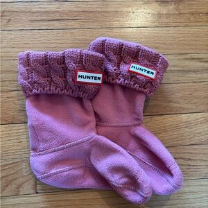 Hunter cable knit socks girls for boots size 11-13
